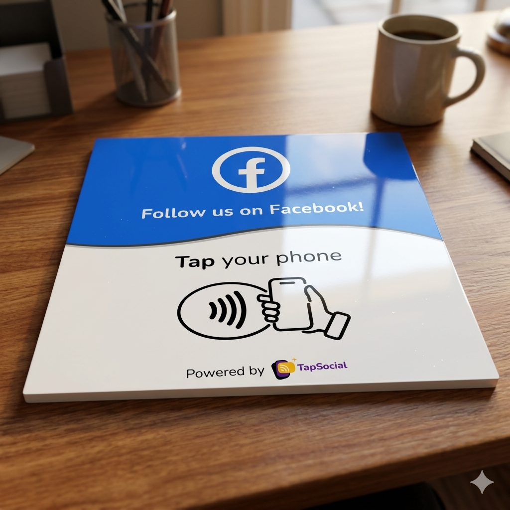 Facebook Follow NFC Plate