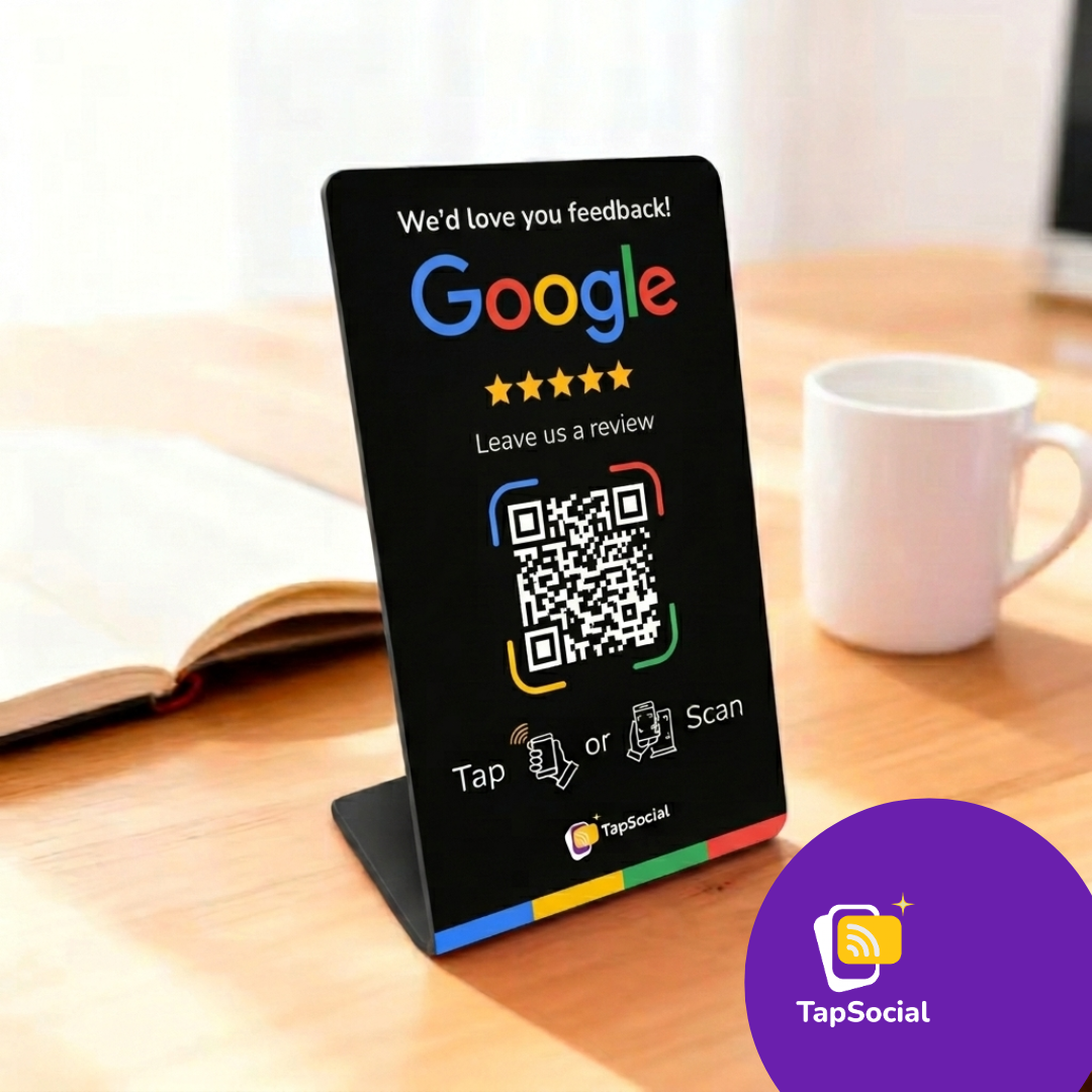 Google Review Stand NFC Card