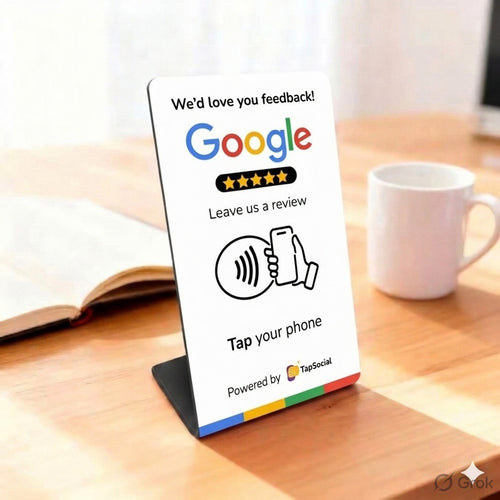 Google Review Stand NFC Card