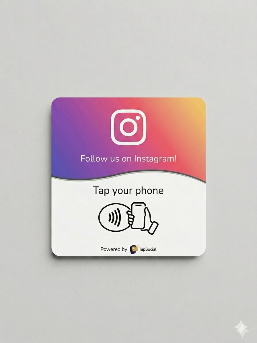 Instagram Follow NFC Plate