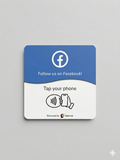 Facebook Follow NFC Plate